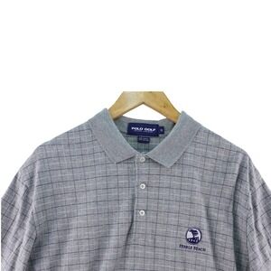 Polo Golf Ralph Lauren Mens M Pebble Beach Plaid Short Sleeve Polo Shirt Stretch